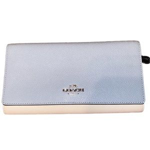 Coach light blue wallet